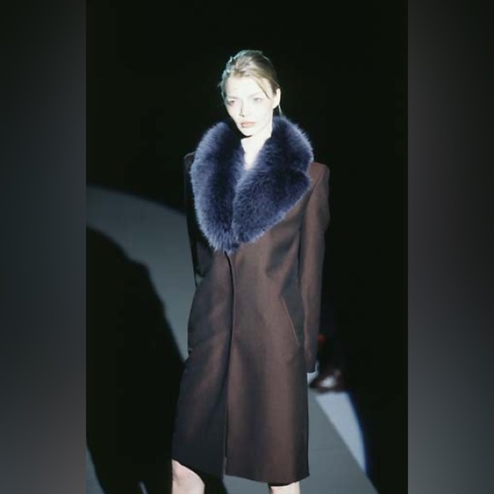 Gucci by Tom Ford F/W 1997 Sharkskin Coat and Skirt Set